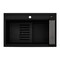 Ruvati 31-inch epiCube Granite Composite Workstation Matte Black Drop-in Topmount Kitchen Sink RVG1631BK - alternate 7